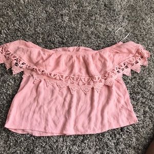 Pink crop top